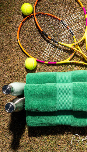 Elevate your game with Ornamajo towels, crafted for performance and comfort on and off the tennis court.